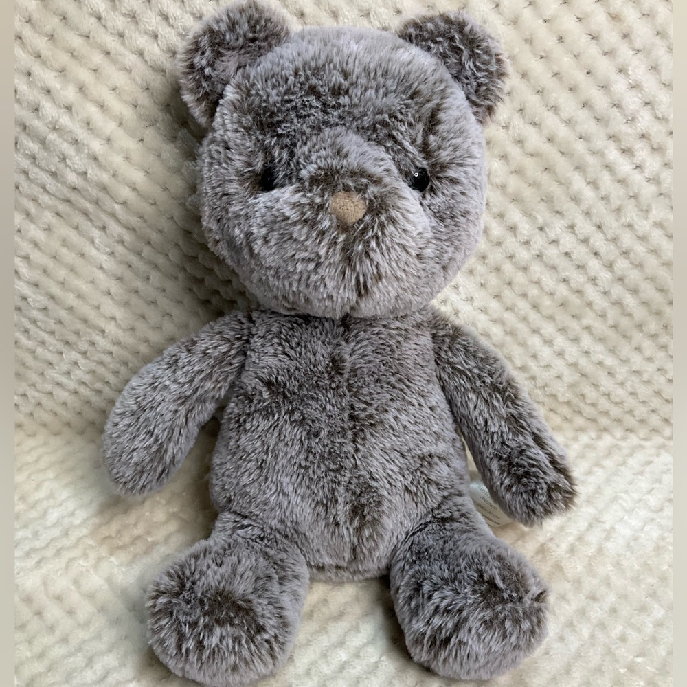 Animal Adventure Grey Brown Frosted Plush Teddy Bear Stuffed Animal Toy 🐻